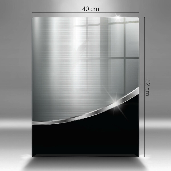 Herd abdeckplatte Abstraktion mit Metall