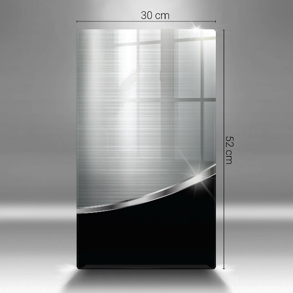 Herd abdeckplatte Abstraktion mit Metall