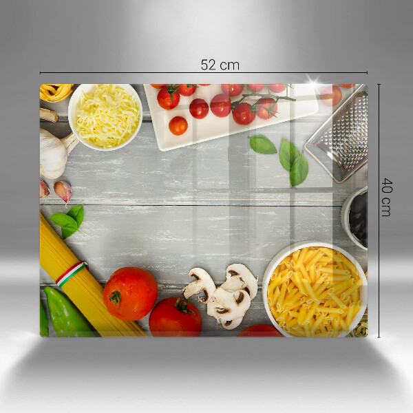 Herdabdeckplatte glas Küchenessen