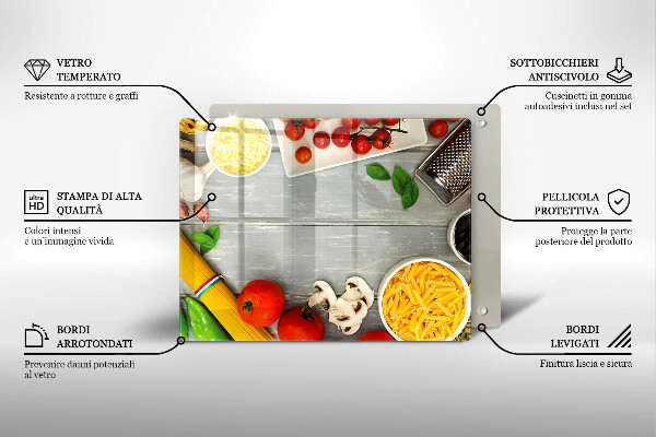 Herdabdeckplatte glas Küchenessen