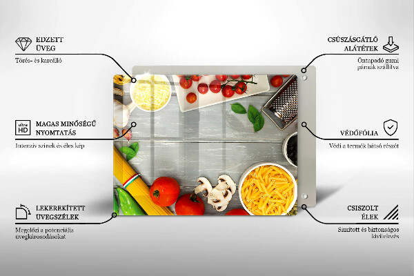 Herdabdeckplatte glas Küchenessen