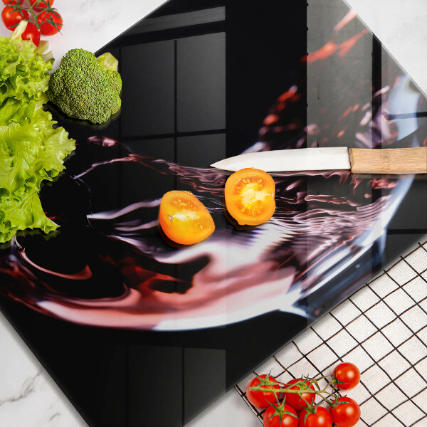 Herdabdeckplatte glas Ein Glas Rotwein