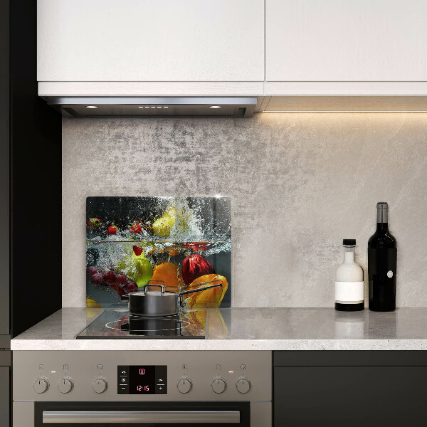 Herdabdeckplatte glas Saftige Frucht in Wasser