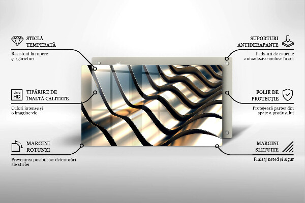 Herdabdeckplatte glas 3D-Metallformen