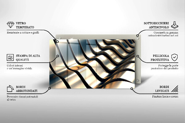 Herdabdeckplatte glas 3D-Metallformen