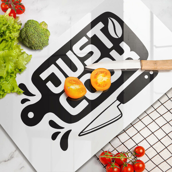 Herdabdeckplatte glas Just cook