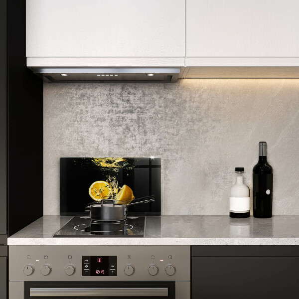 Herdabdeckplatte glas Saftige Zitronenfrüchte