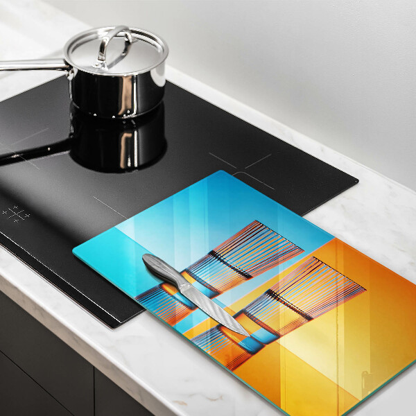 Herdabdeckplatte glas Zwei Gläser Wasser