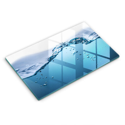 Herdabdeckplatte glas Blaues Wasser