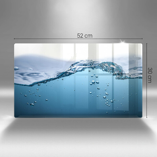 Herdabdeckplatte glas Blaues Wasser