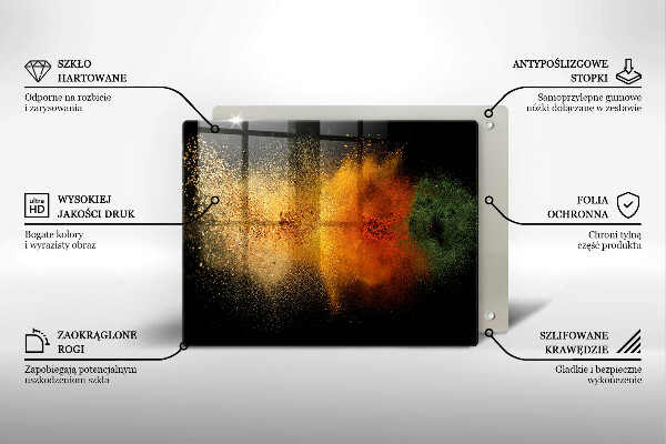 Herdabdeckplatte glas Bunte Gewürze