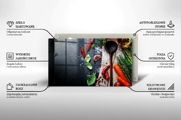 Herdabdeckplatte glas Küchenessen