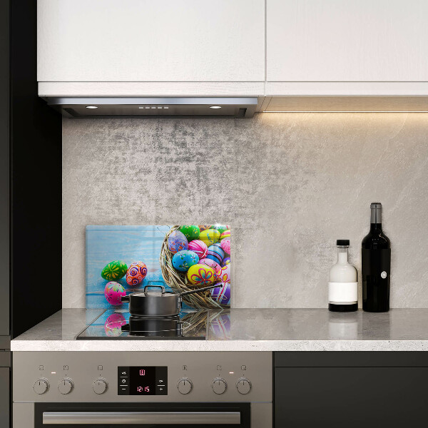 Herdabdeckplatte glas Ostereier Ostereier