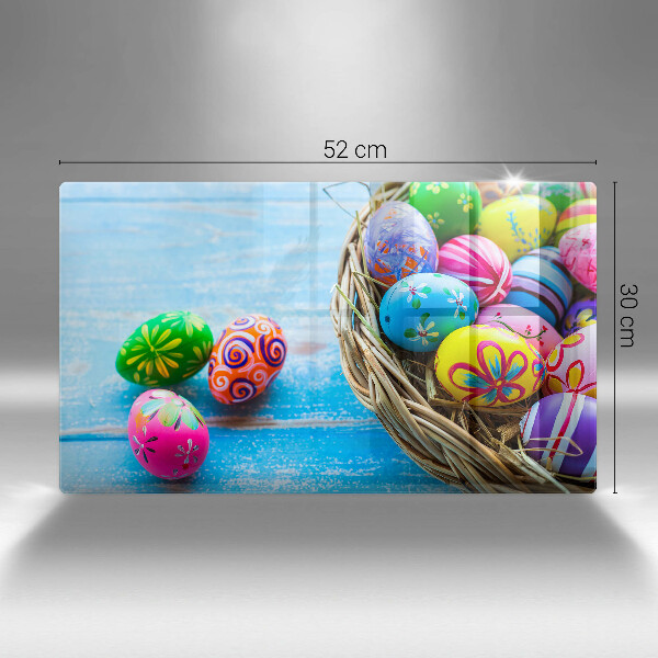 Herdabdeckplatte glas Ostereier Ostereier