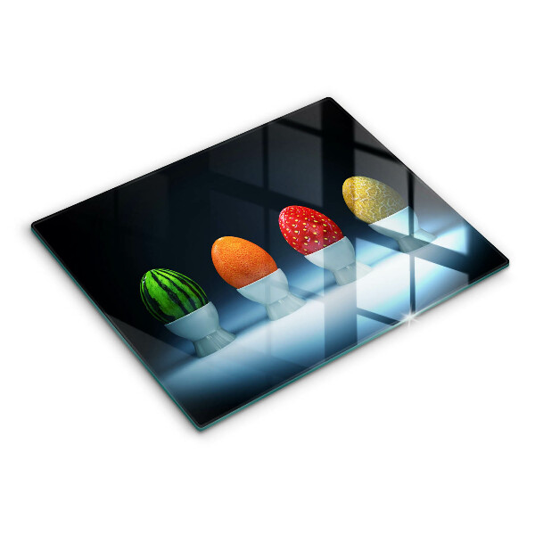Herdabdeckplatte glas Abstrakte Fruchteier