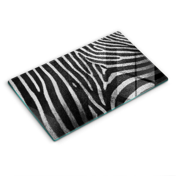 Herdabdeckplatte glas Zebrastreifen