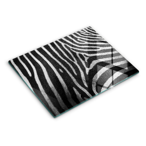 Herdabdeckplatte glas Zebrastreifen