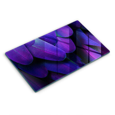 Herdabdeckplatte glas Neonfedern
