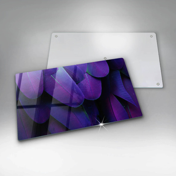 Herdabdeckplatte glas Neonfedern