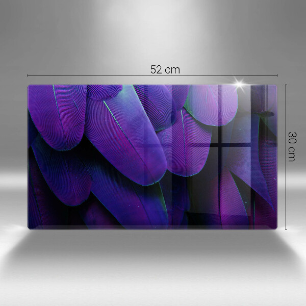 Herdabdeckplatte glas Neonfedern