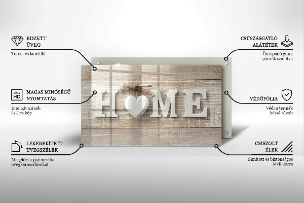 Herdabdeckplatte glas Home