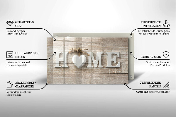 Herdabdeckplatte glas Home