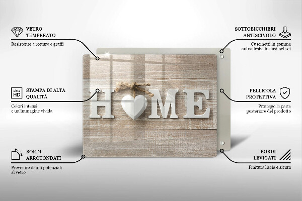Herdabdeckplatte glas Home