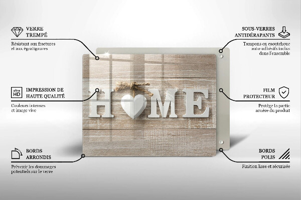 Herdabdeckplatte glas Home