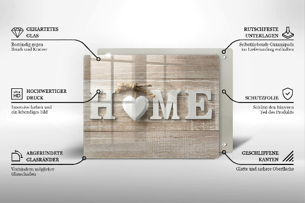 Herdabdeckplatte glas Home