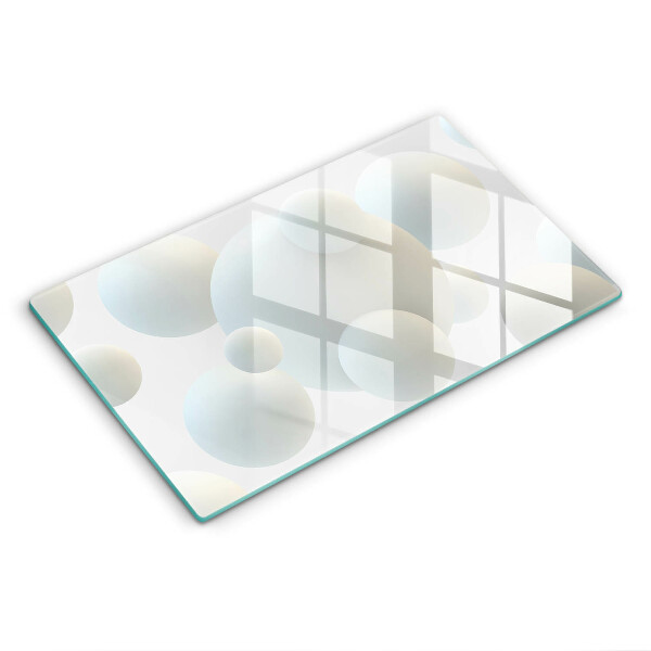 Herdabdeckplatte glas Moderne 3D-Bälle