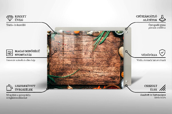 Herdabdeckplatte glas Küchenbrett aus Holz