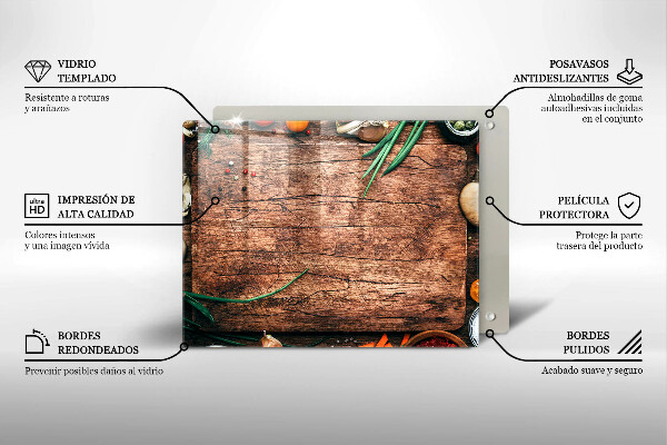 Herdabdeckplatte glas Küchenbrett aus Holz