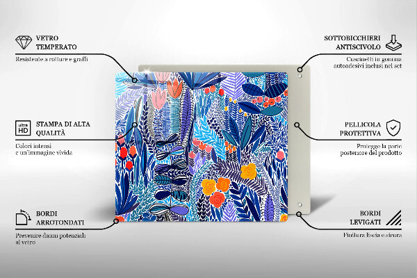 Ceranfeld schutz Bemalte Wiese