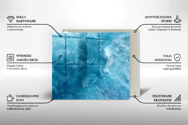 Herdplattenabdeckung Blaues Wasser