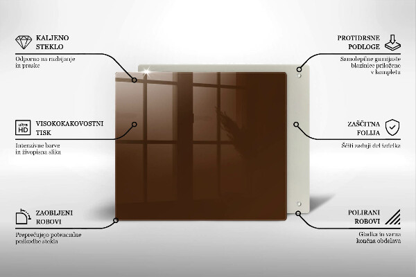 Ceranfeld schutz braune Farbe