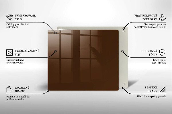 Ceranfeld schutz braune Farbe