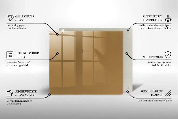 Ceranfeld schutz Beige Farbe