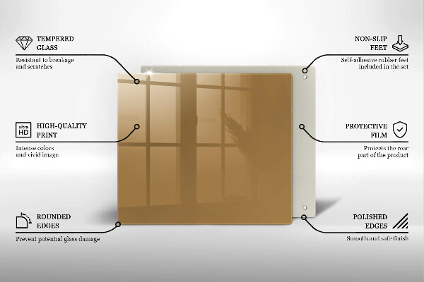 Ceranfeld schutz Beige Farbe