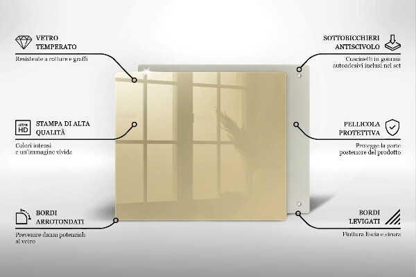 Ceranfeld schutz Beige Farbe