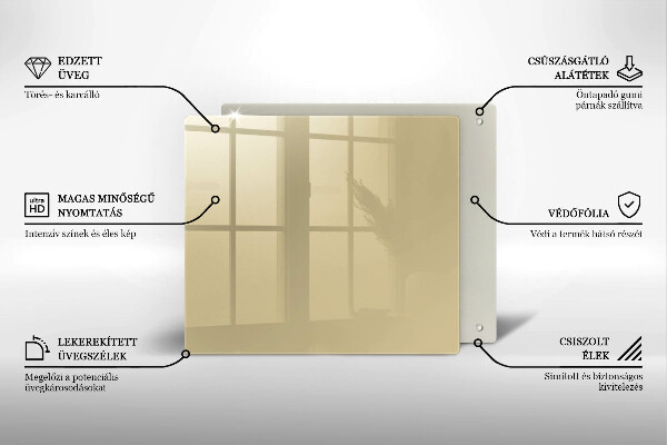 Ceranfeld schutz Beige Farbe