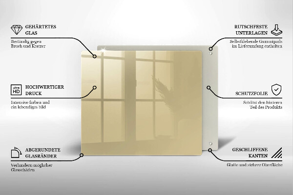 Ceranfeld schutz Beige Farbe