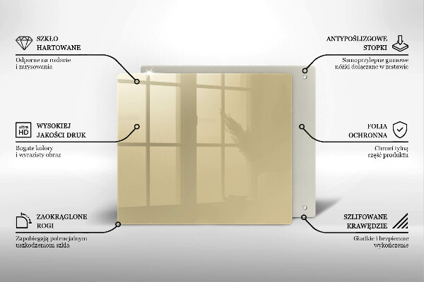 Ceranfeld schutz Beige Farbe