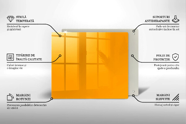 Ceranfeld schutz Dunkelgelbe Farbe