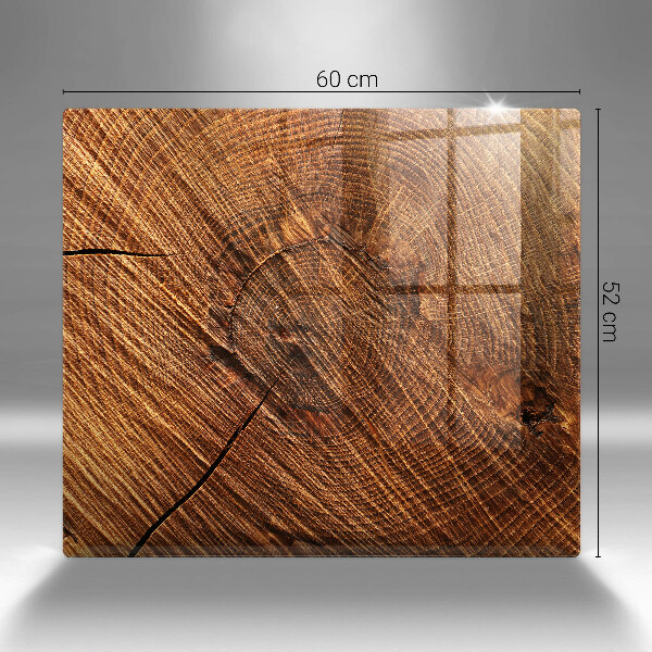 Herdplattenabdeckung Holzstruktur