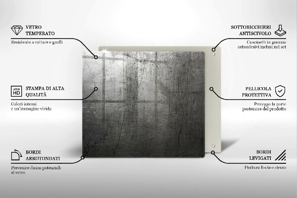 Herdplattenabdeckung Metallstruktur