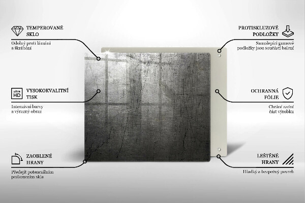 Herdplattenabdeckung Metallstruktur