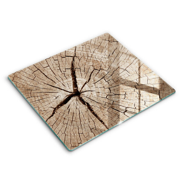 Herdplattenabdeckung Querschnitt eines Baumes