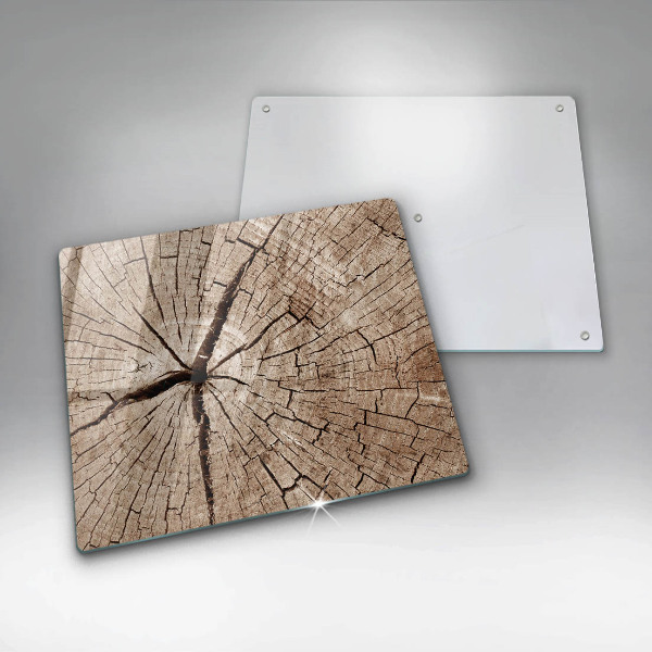 Herdplattenabdeckung Querschnitt eines Baumes