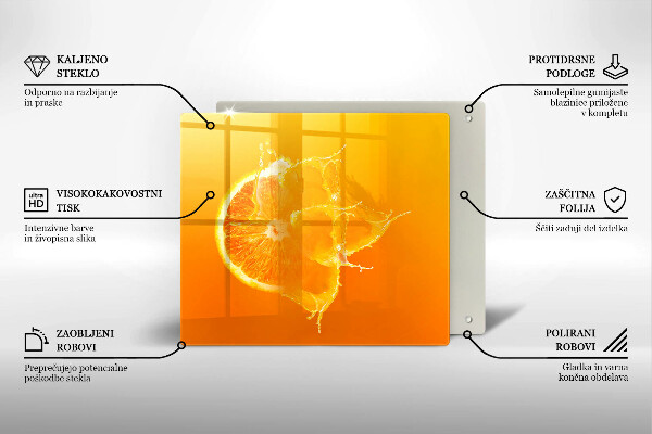 Herdplattenabdeckung Saftige Orangenfrucht