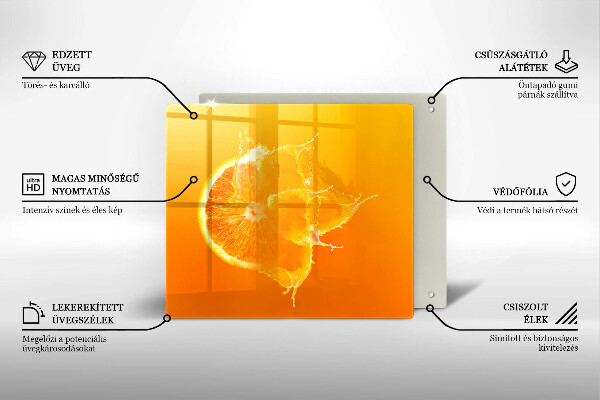 Herdplattenabdeckung Saftige Orangenfrucht